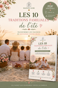 Les 10 Traditions Familiales de l'Été | Carnet PDF imprimable A4 | Activités & Souvenirs en famille